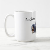Personalisierter Hundshund Kaffeetasse (Links)