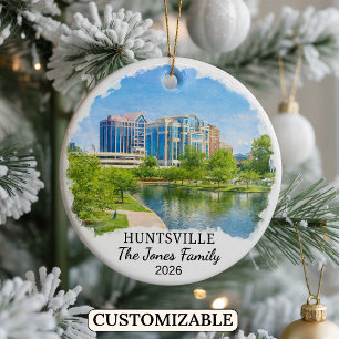 Personalisierter Huntsville-Schmuck, Benutzerdefin Keramik Ornament