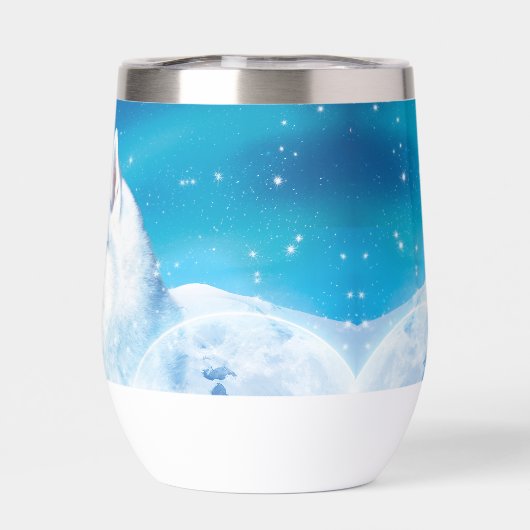 Personalisierter Husky-Hund (Rückseite)