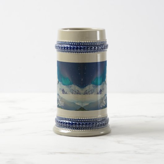 Personalisierter Husky-Hund Bierglas (Mittel)