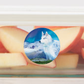 Personalisierter Husky-Hund Etiketten (Befestigt)