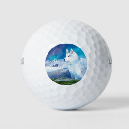 Personalisierter Husky-Hund Golfball