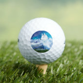 Personalisierter Husky-Hund Golfball (Insitu T-Shirt)