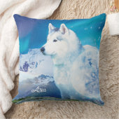 Personalisierter Husky-Hund Kissen (Decke)