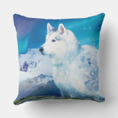 Personalisierter Husky-Hund Kissen (Rückseite)