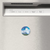 Personalisierter Husky-Hund Magnet (In Situ (Geschirrspüler))