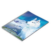 Personalisierter Husky-Hund Notizblock (Linke Seite)