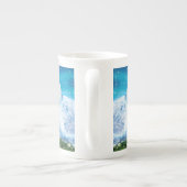 Personalisierter Husky-Hund Porzellantasse (Rückseite)