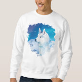 Personalisierter Husky-Hund Sweatshirt (Vorderseite)