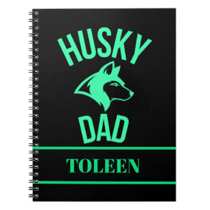Personalisierter Husky-Vater, Hund-Vater Notizblock