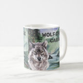 Personalisierter Hüttenwaldwolfwald Kaffeetasse (VorderseiteRechts)