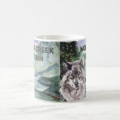 Personalisierter Hüttenwaldwolfwald Kaffeetasse (Mittel)