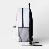 Personalisierter "I Liebe You"-Rucksack mit Herz - Bedruckter Rucksack (Rechts)