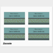 Personalisierter ID-Aufkleber Rechteckiger Aufkleber (Blatt)