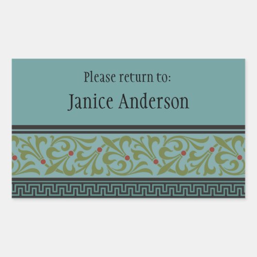 Personalisierter ID-Aufkleber Rechteckiger Aufkleber (Vorderseite)