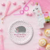 Personalisierter Igel Birthday Paperplate Pappteller (Party)