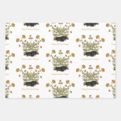 Personalisierter Igel Hütte-Kern Botanisch Geschenkpapier Set (Vorderseite)