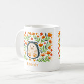 Personalisierter Igel Kaffeetasse (Vorderseite Links)
