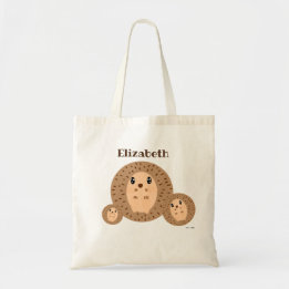 Personalisierter Igel Kawaii Tote Bag Tragetasche