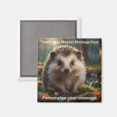 Personalisierter Igel Niedliches, individualisierb Magnet (Vorderseite/Rückseite)