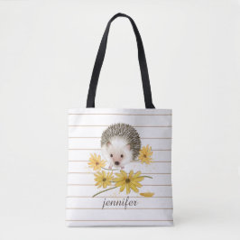 Personalisierter Igel Tote Tasche
