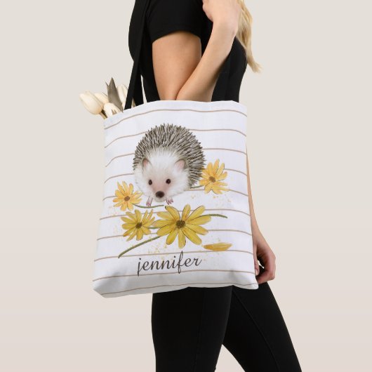 Personalisierter Igel Tote Tasche (Von Nahem)
