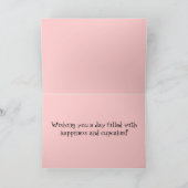 Personalisierter Igel und Cupcake Karte (Innenseite)