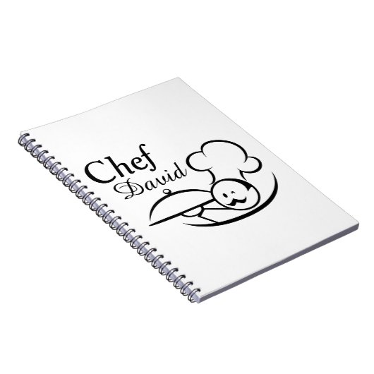 Personalisierter illustrierter Koch Notizblock (Rechte Seite)