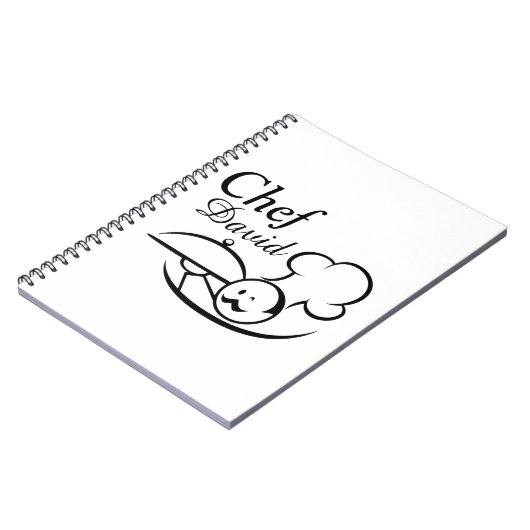 Personalisierter illustrierter Koch Notizblock (Linke Seite)