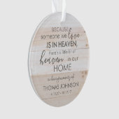 Personalisierter in Himmelsakrylorischer Ornament (Vorderseite)