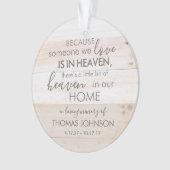 Personalisierter in Himmelsakrylorischer Ornament (Vorderseite)