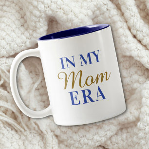 Personalisierter 'In My Mom Era'-Spruch zum Mutter Zweifarbige Tasse