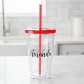 Personalisierter Individuelle Name Acryltrinkbecher