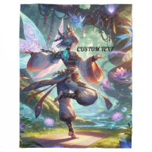 PERSONALISIERTER INDIVIDUELLE NAME ART BLANKET