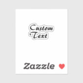 Personalisierter individuelle Name Aufkleber (Blatt)