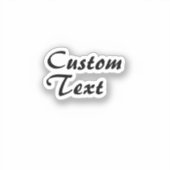 Personalisierter individuelle Name Aufkleber (Vorderseite)