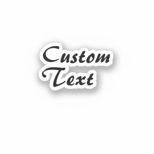 Personalisierter individuelle Name Aufkleber (Vorderseite)