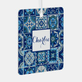 Personalisierter individuelle Name Azulejos Ornament Aus Metall (Vorderseite Rechts)