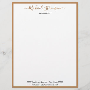 Personalisierter Individuelle Name Briefbogen