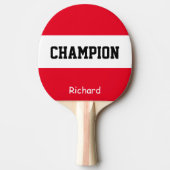 Personalisierter Individuelle Name-Champion Tischtennis Schläger (Vorderseite)