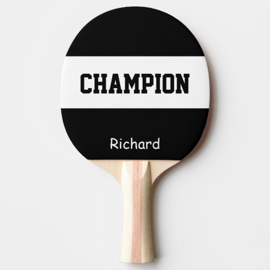 Personalisierter Individuelle Name-Champion Tischtennis Schläger (Vorderseite)