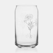 Personalisierter Individuelle Name Daisy April Geb Dosenglas (Rückseite)