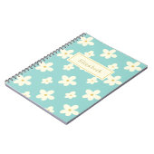 Personalisierter Individuelle Name Daisy Floral Ni Notizblock (Linke Seite)