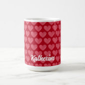 Personalisierter Individuelle Name der Tasse Rot u (Mittel)
