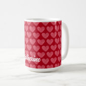 Personalisierter Individuelle Name der Tasse Rot u (VorderseiteRechts)