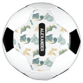 Personalisierter Individuelle Name Dinosaurier Fußball (Gedreht)