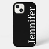 Personalisierter Individuelle Name Einfach Elegant iPhone Hülle (Rückseite)