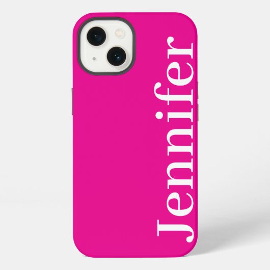 Personalisierter Individuelle Name Einfach Elegant iPhone Hülle (Rückseite)