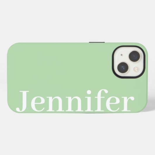 Personalisierter Individuelle Name Einfach Elegant iPhone Hülle (Rückseite (Horizontal))