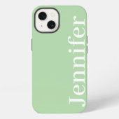 Personalisierter Individuelle Name Einfach Elegant iPhone Hülle (Rückseite)